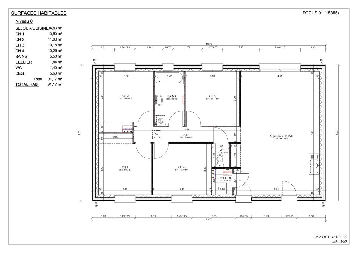 Plan Rez-de-chaussée Montargoises Family City