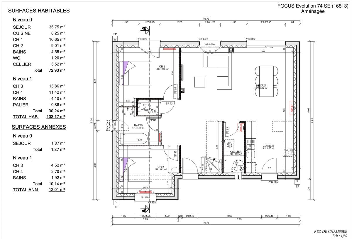 Plan Rez-de-chaussée Montargoises Evo City