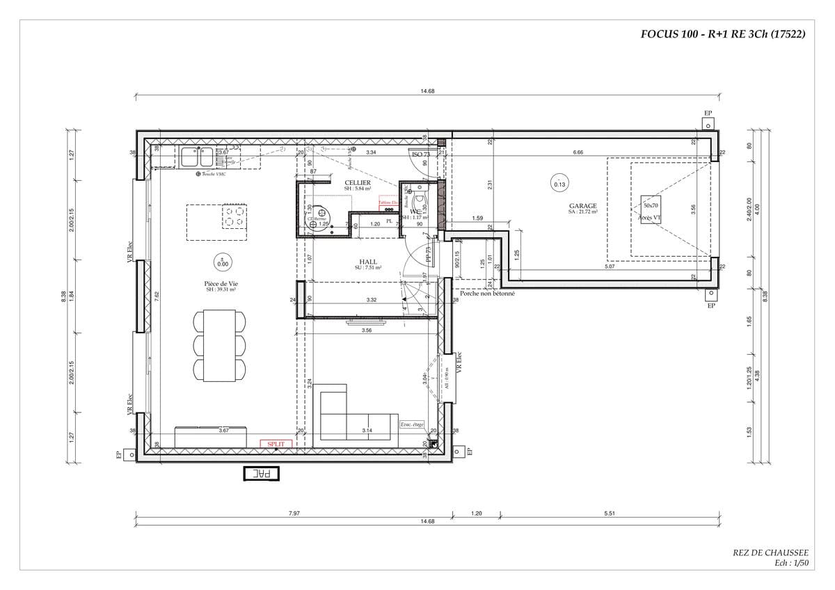 Plan Rez-de-chaussée Montargoises Urban