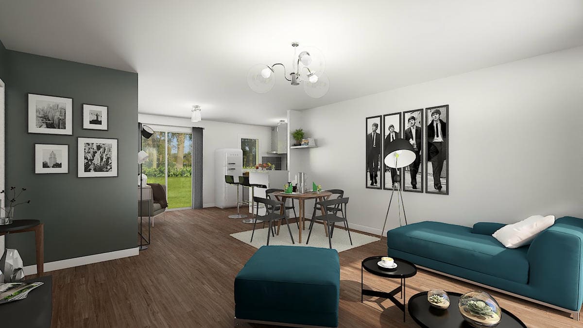 Vue intérieure 3D Montargoises Family