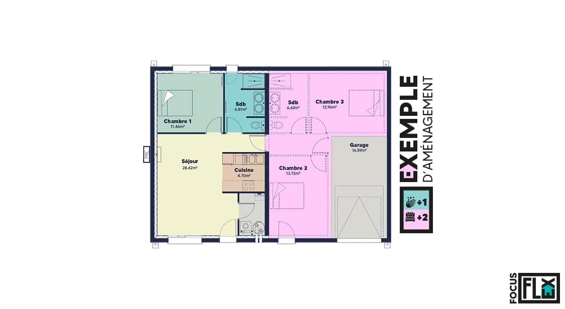 Plan Rez-de-chaussée Montargoises Flex